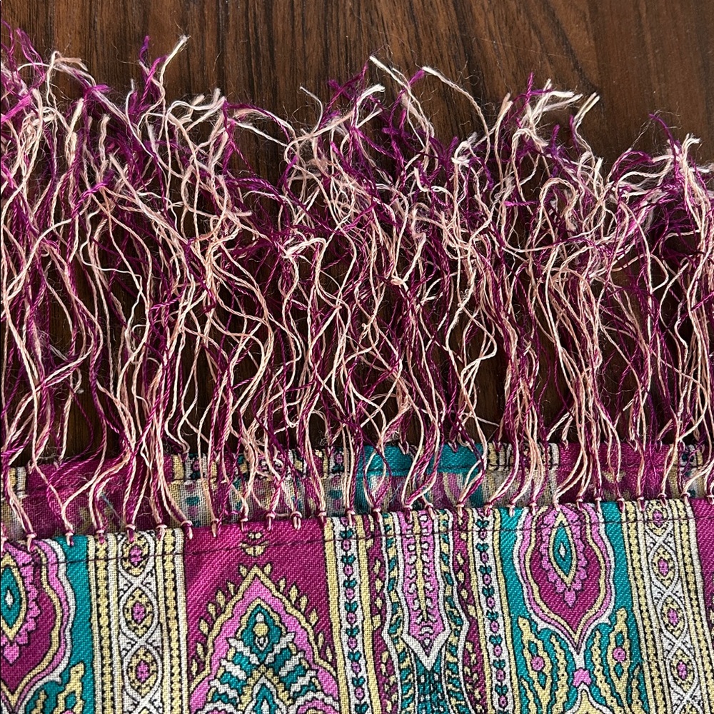 Paisley Patterned Scarf - image 5